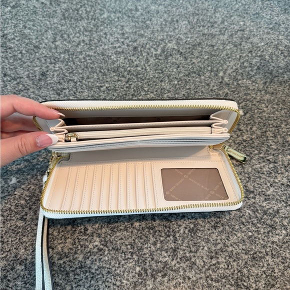 Michael Kors White Wallet with Gold Accents - Picture 3 of 3